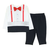 2PC Red Bow Suit